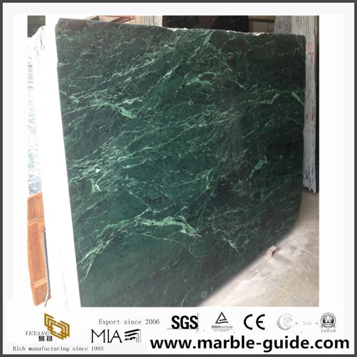 Natural China Dark Green Marble Slab For Floor Tiles Price