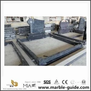 Kwalità Għolja Iswed Tombstone Irħam Bil Angel Memorial