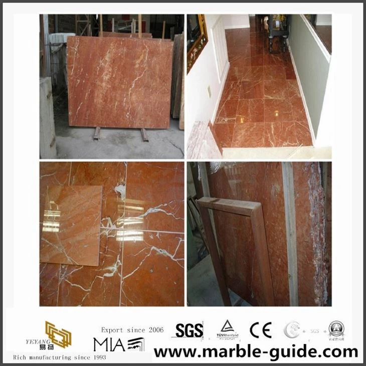 Wholesale Price Rosso Alicante Red Marble Slab For Hotel Staircases/Home Decoration