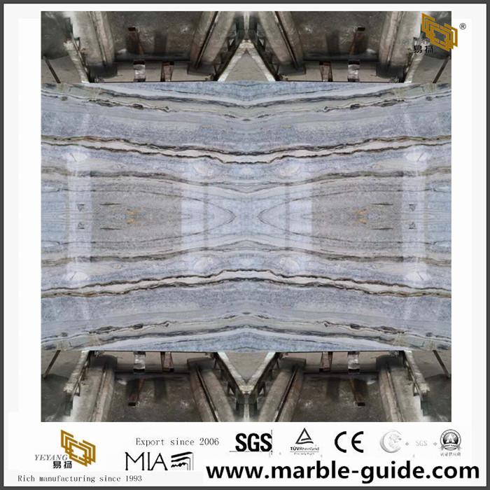 2 ċm Danubju blu rħam kbira Slab fi Stock