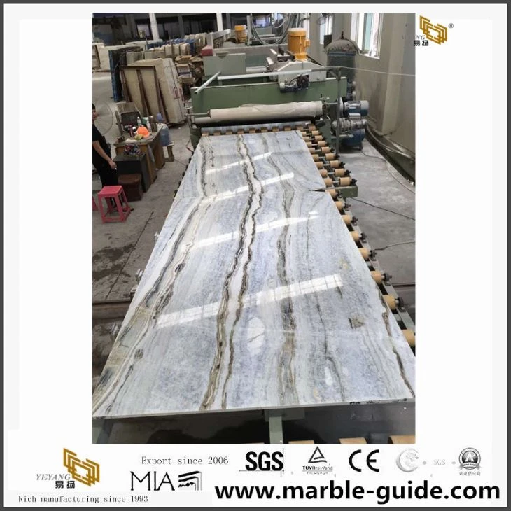 2cm Blue Danube Marble Big Slab In Stock