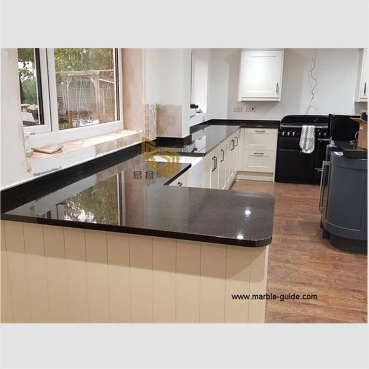 Countertops tal-granit tal-perla sewda Brażiljana