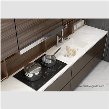 Irħam Artifiċjali abjad Bella għall-Countertop tal-kċina