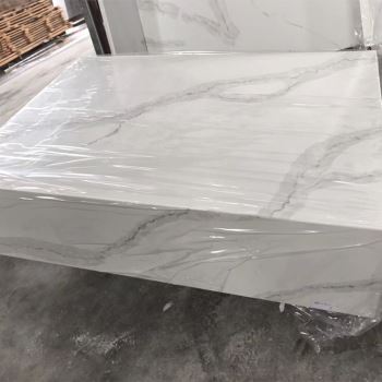 Custom Calacatta White Quartz Countertops