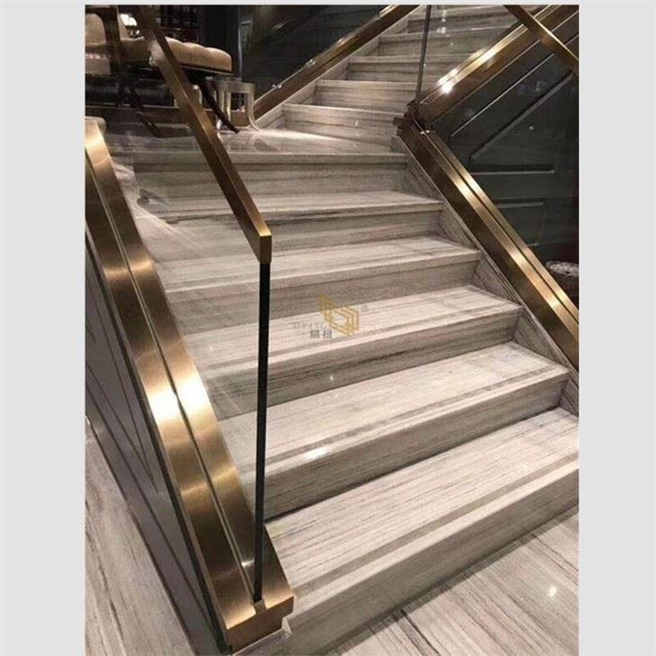 Crystal Wood Marble Stairs For Sale