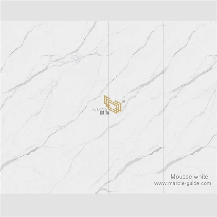 Mousse White Sinterizzat Stone 33° Artab Illustrat Wiċċ